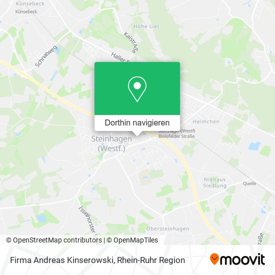 Firma Andreas Kinserowski Karte