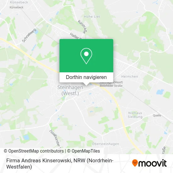 Firma Andreas Kinserowski Karte