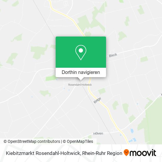 Kiebitzmarkt Rosendahl-Holtwick Karte