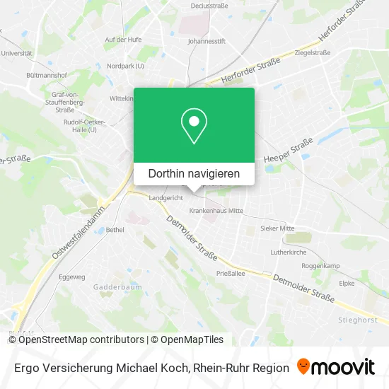 Ergo Versicherung Michael Koch Karte