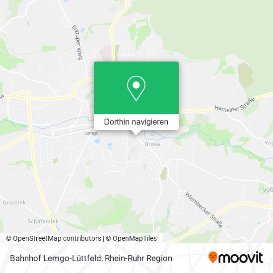 Bahnhof Lemgo-Lüttfeld Karte