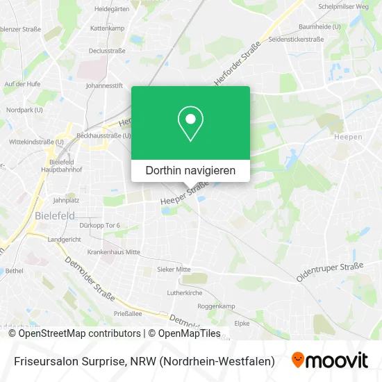 Friseursalon Surprise Karte