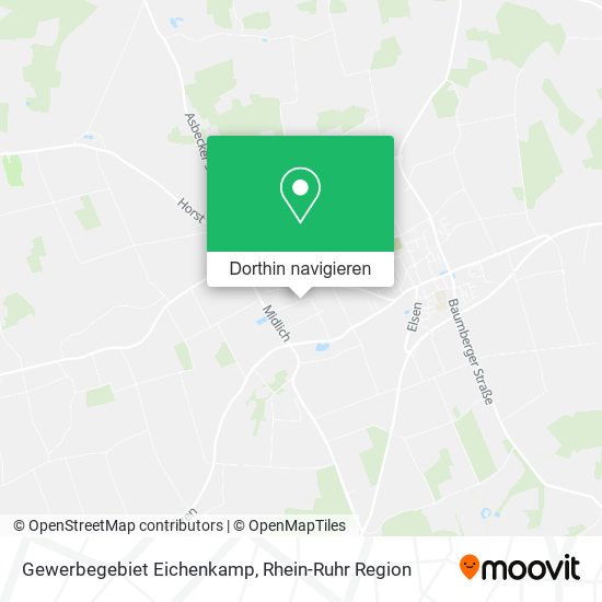 Gewerbegebiet Eichenkamp Karte