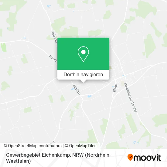 Gewerbegebiet Eichenkamp Karte