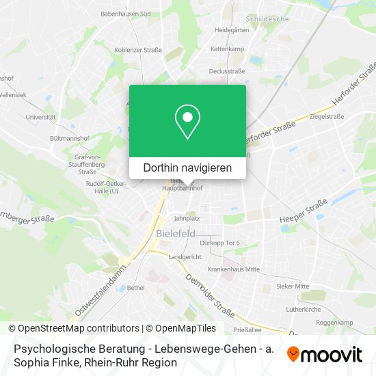 Psychologische Beratung - Lebenswege-Gehen - a. Sophia Finke Karte