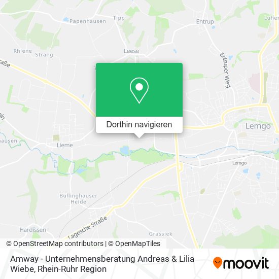 Amway - Unternehmensberatung Andreas & Lilia Wiebe Karte