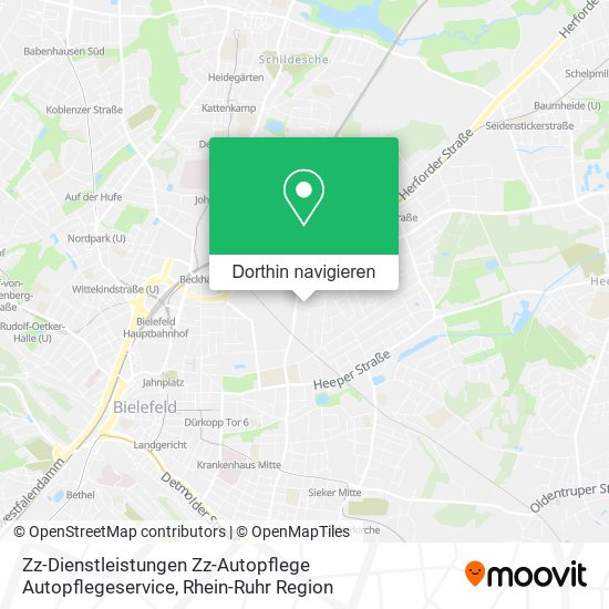 Zz-Dienstleistungen Zz-Autopflege Autopflegeservice Karte