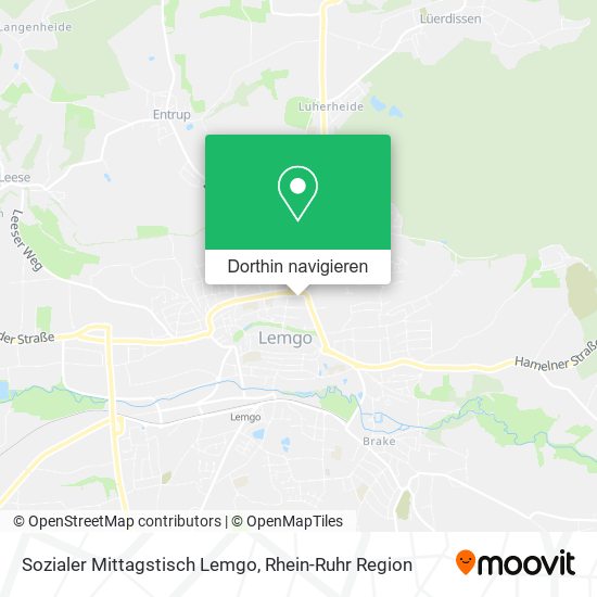 Sozialer Mittagstisch Lemgo Karte