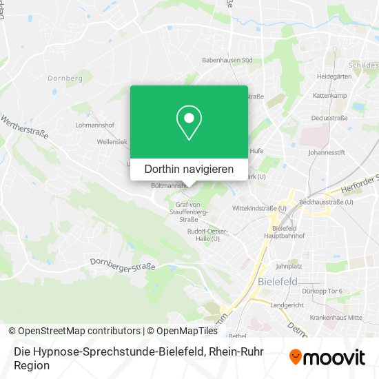Die Hypnose-Sprechstunde-Bielefeld Karte