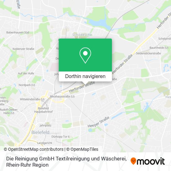 Die Reinigung GmbH Textilreinigung und Wäscherei Karte