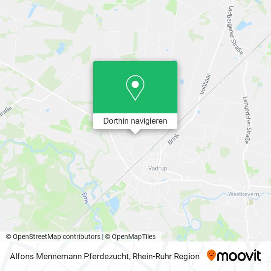 Alfons Mennemann Pferdezucht Karte
