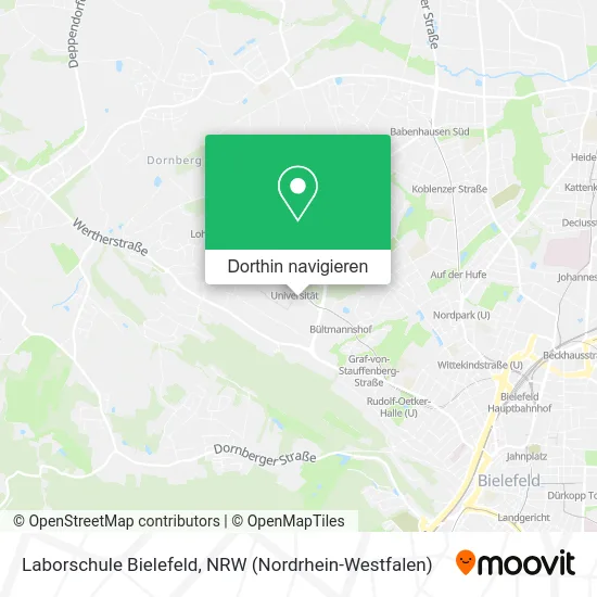 Laborschule Bielefeld Karte