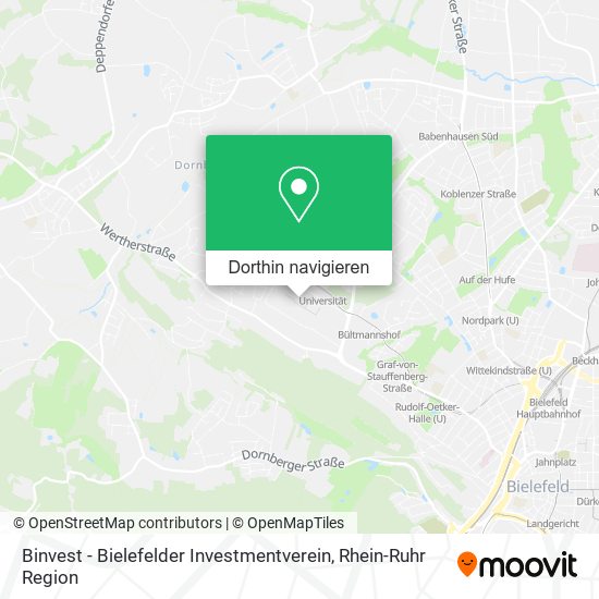 Binvest - Bielefelder Investmentverein Karte