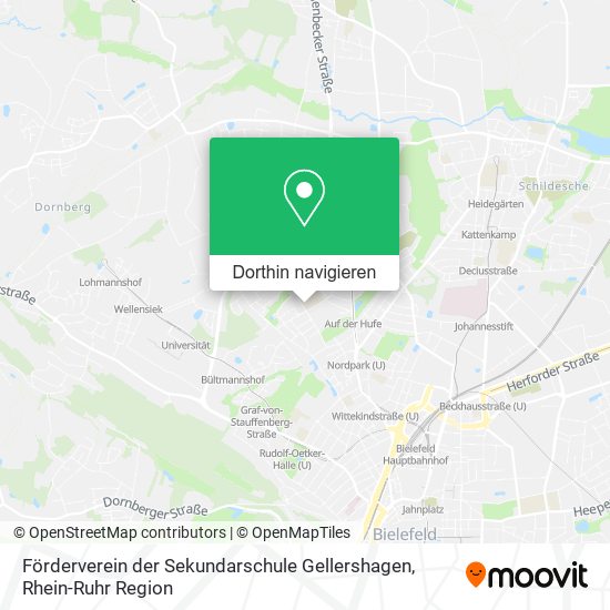 Förderverein der Sekundarschule Gellershagen Karte