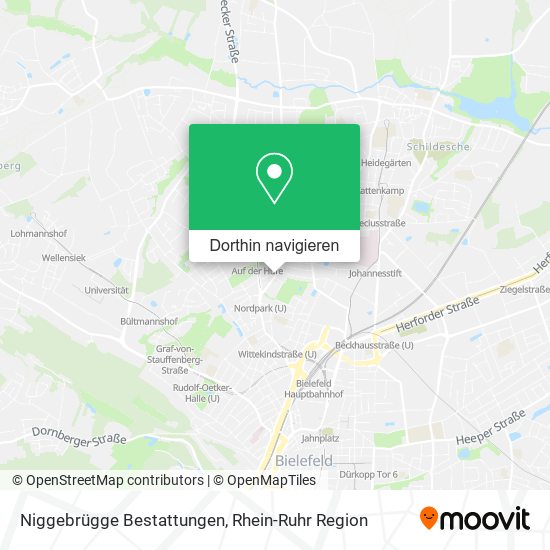 Niggebrügge Bestattungen Karte