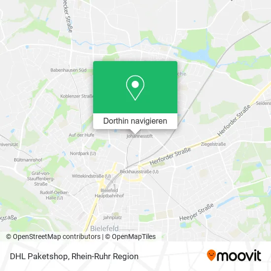 DHL Paketshop Karte