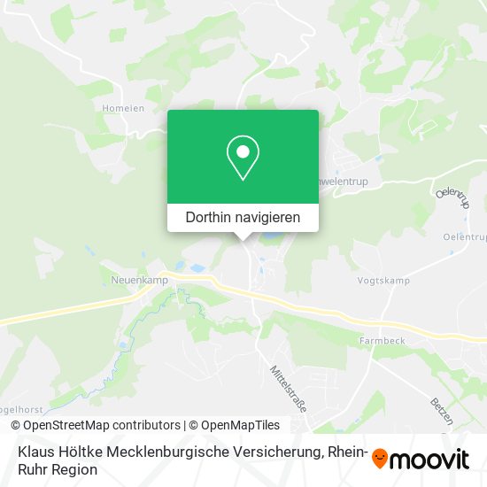 Klaus Höltke Mecklenburgische Versicherung Karte