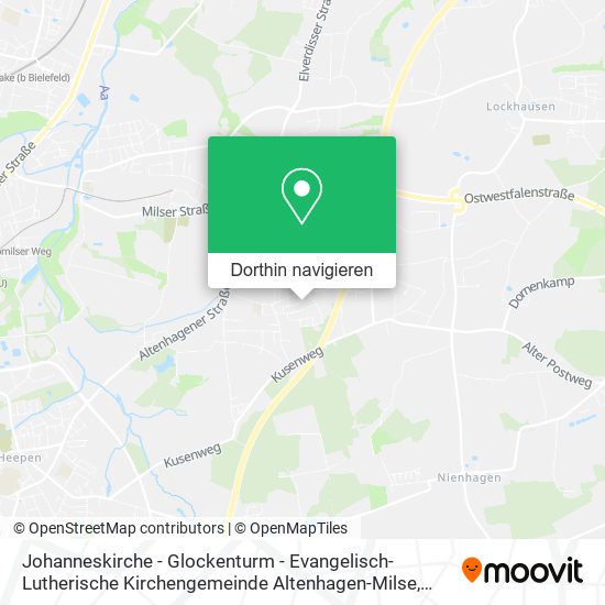 Johanneskirche - Glockenturm - Evangelisch-Lutherische Kirchengemeinde Altenhagen-Milse Karte