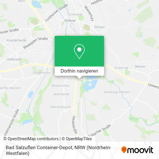Bad Salzuflen Container-Depot Karte