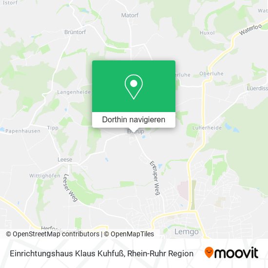 Einrichtungshaus Klaus Kuhfuß Karte