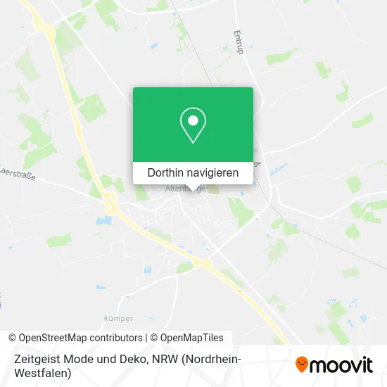 Zeitgeist Mode und Deko Karte