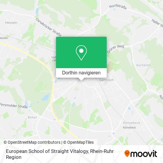 European School of Straight Vitalogy Karte