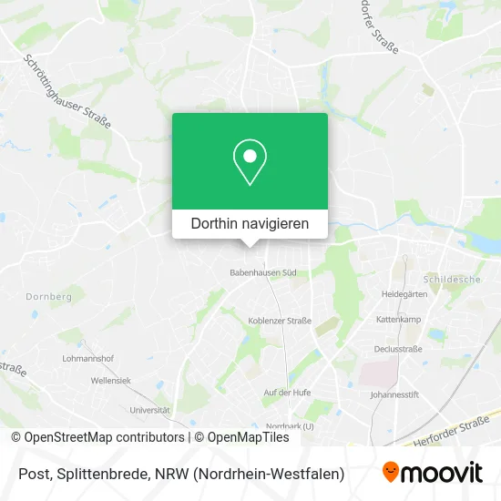 Post, Splittenbrede Karte