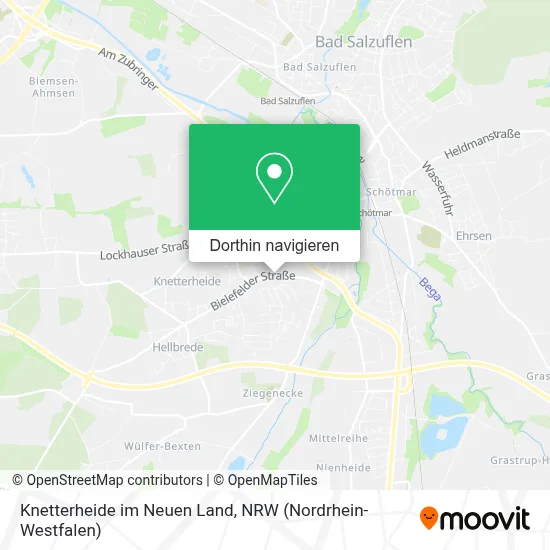 Knetterheide im Neuen Land Karte