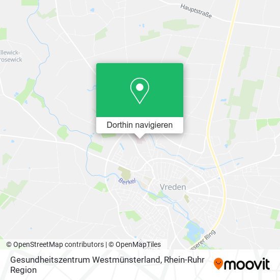 Gesundheitszentrum Westmünsterland Karte