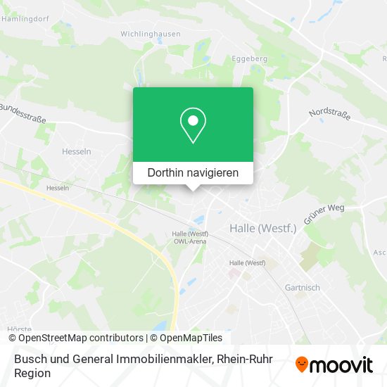 Busch und General Immobilienmakler Karte