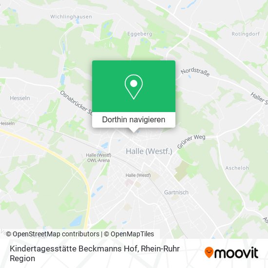 Kindertagesstätte Beckmanns Hof Karte