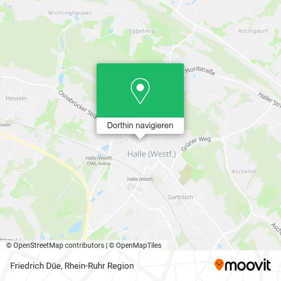 Friedrich Düe Karte