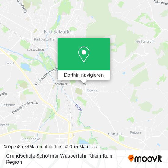 Grundschule Schötmar Wasserfuhr Karte