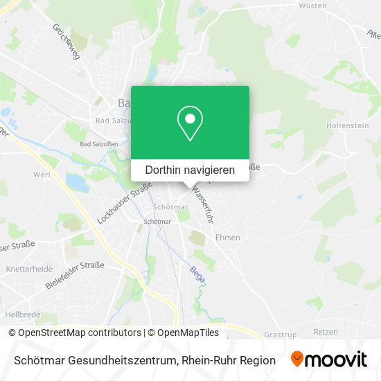 Schötmar Gesundheitszentrum Karte