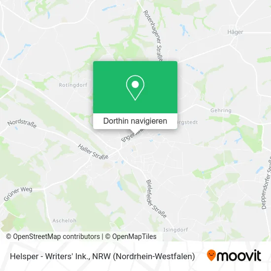 Helsper - Writers' Ink. Karte