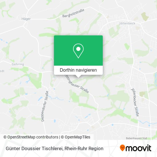 Günter Doussier Tischlerei Karte