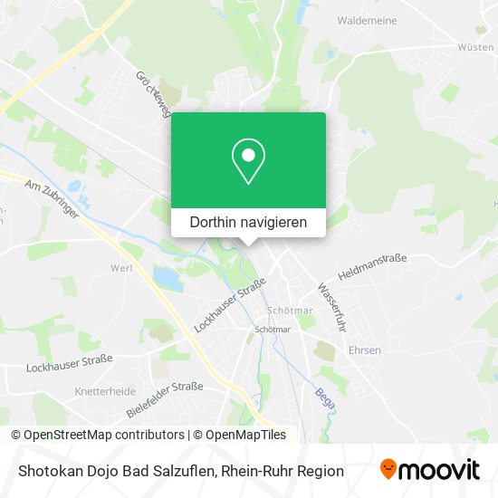 Shotokan Dojo Bad Salzuflen Karte