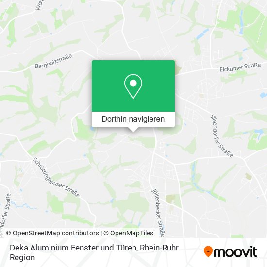 Deka Aluminium Fenster und Türen Karte
