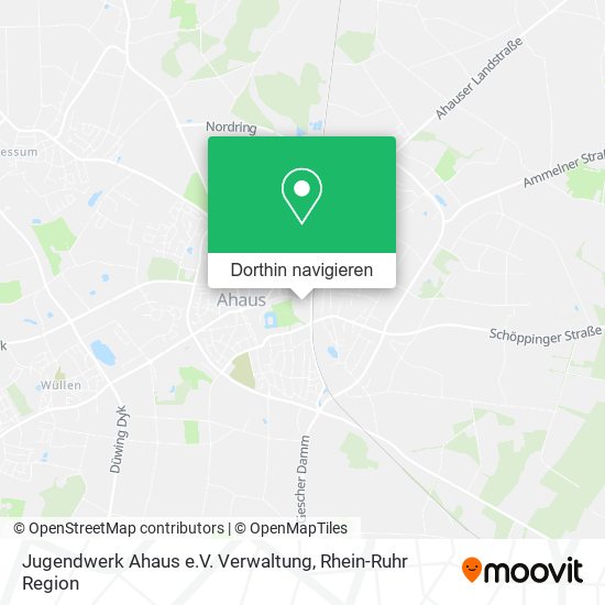 Jugendwerk Ahaus e.V. Verwaltung Karte