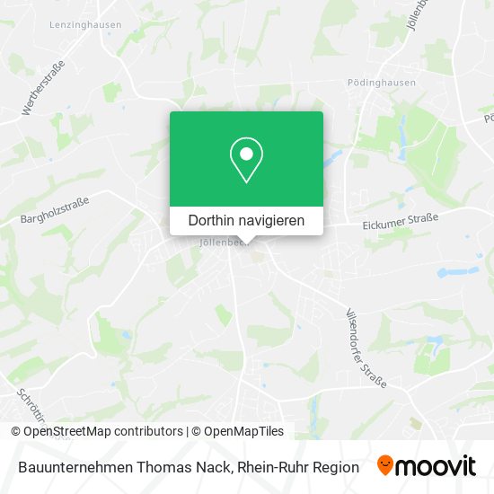 Bauunternehmen Thomas Nack Karte