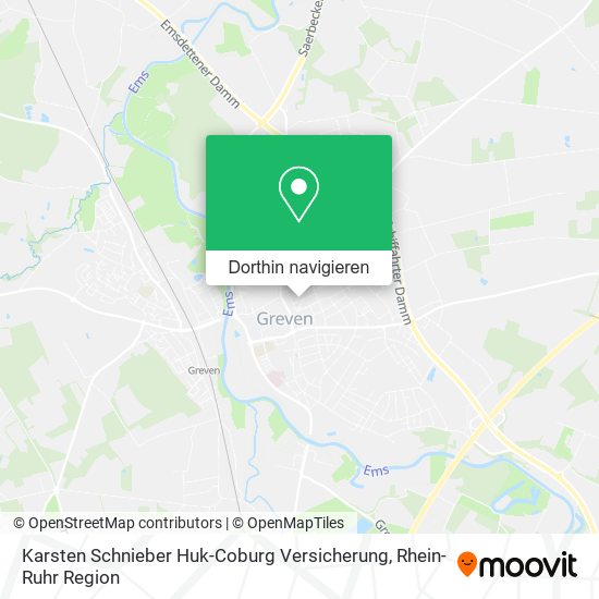 Karsten Schnieber Huk-Coburg Versicherung Karte