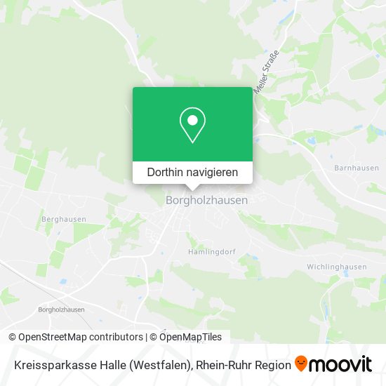 Kreissparkasse Halle (Westfalen) Karte