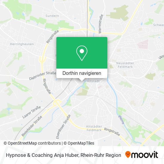 Hypnose & Coaching Anja Huber Karte