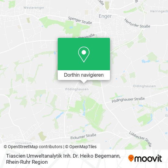 Tiascien Umweltanalytik Inh. Dr. Heiko Begemann Karte