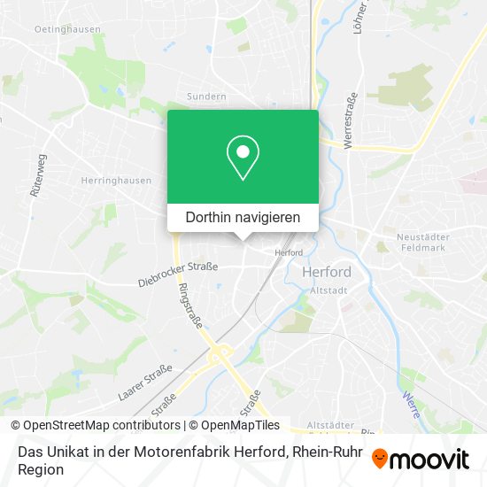 Das Unikat in der Motorenfabrik Herford Karte