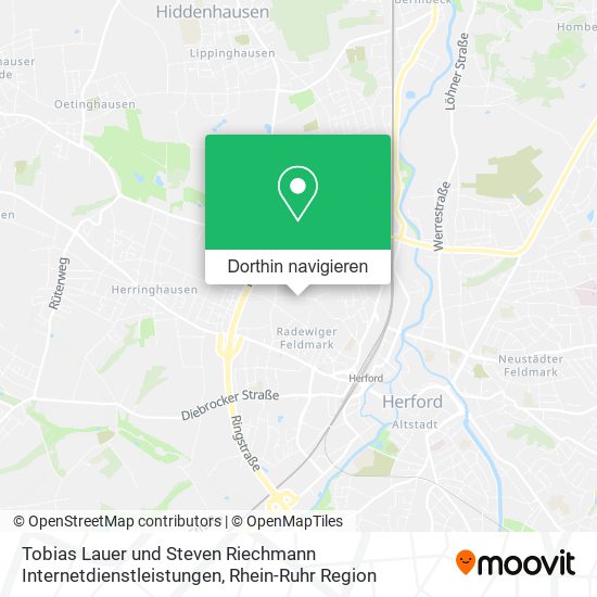 Tobias Lauer und Steven Riechmann Internetdienstleistungen Karte