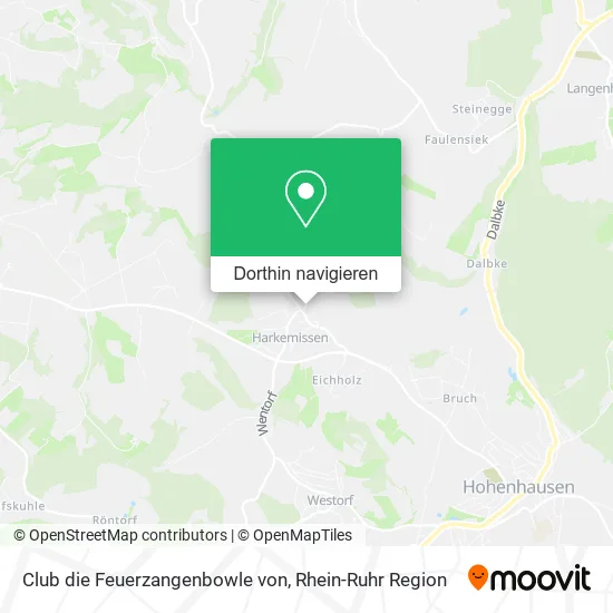 Club die Feuerzangenbowle von Karte
