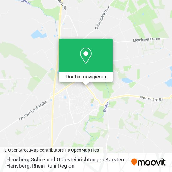 Flensberg Schul- und Objekteinrichtungen Karsten Flensberg Karte