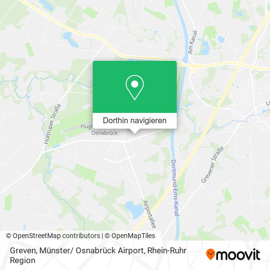 Greven, Münster/ Osnabrück Airport Karte