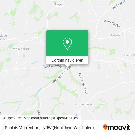 Schloß Mühlenburg Karte